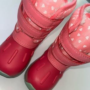 Carters Velcro Strap Light Up Snow Boots